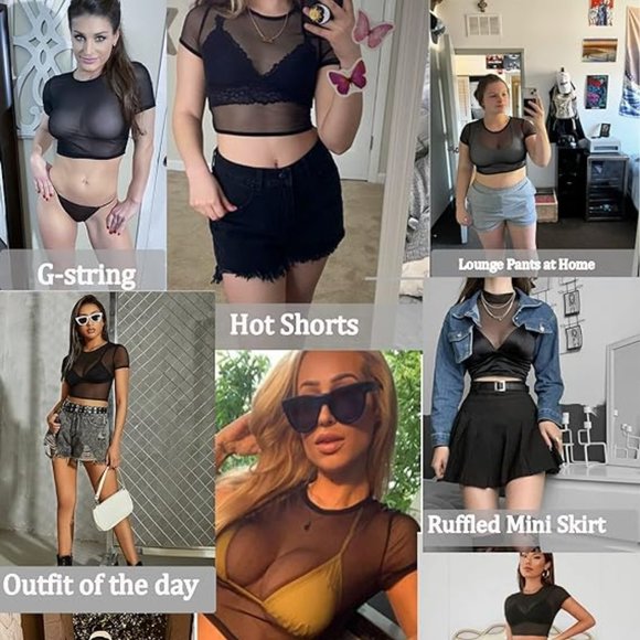 Mesh Crop Top - Picture 4 of 5